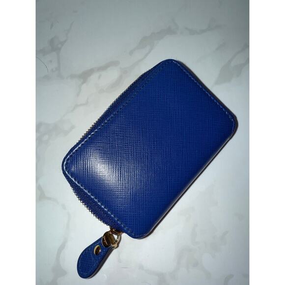 Ferragamo Blue Leather Cardholder - Picture 3 of 4